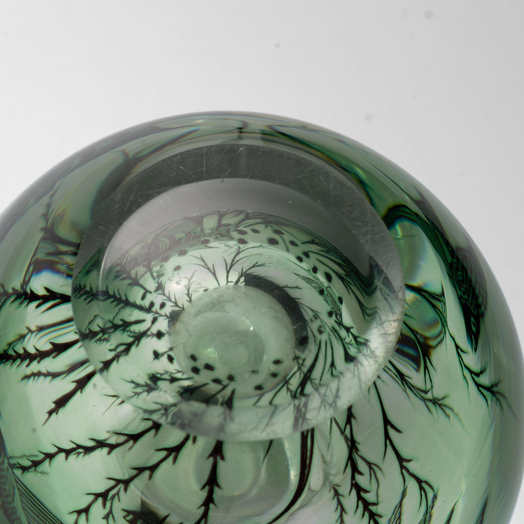 Edward Hald, a Fish Graal vase, Orrefors.