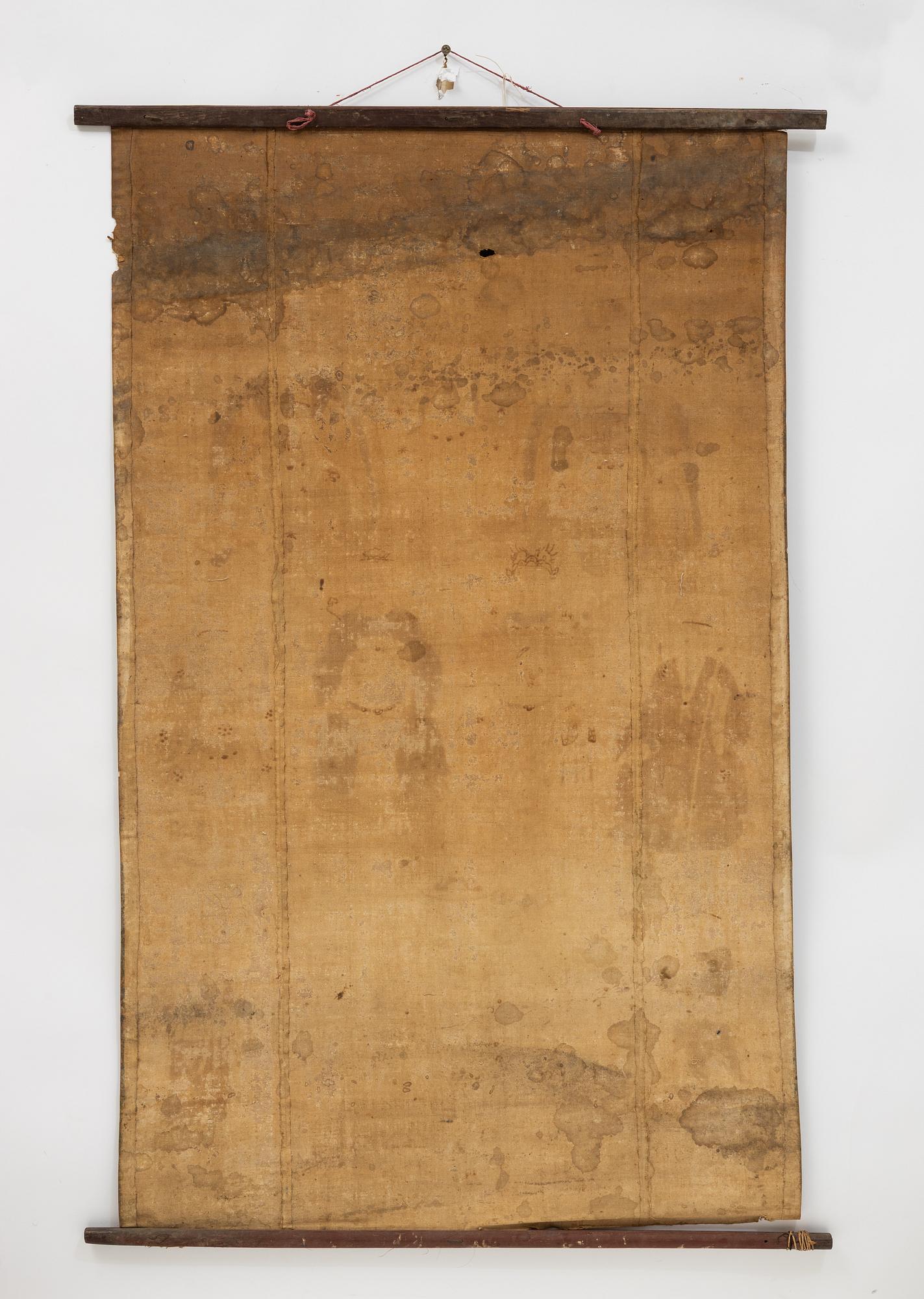 A Tibetan thangka, 20th century.