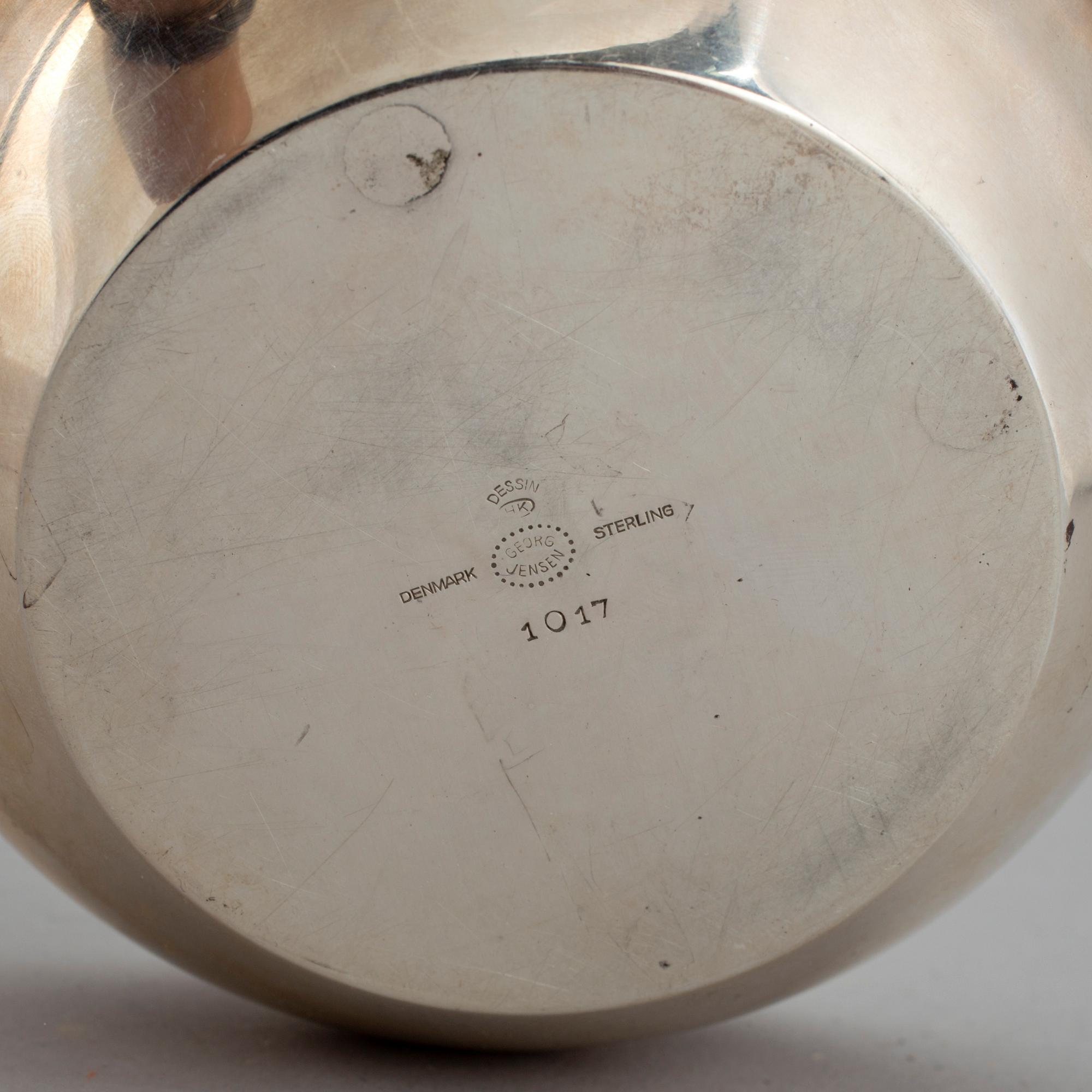 HENNING KOPPEL, skål, sterlingsilver. Georg Jensen, efter 1945. Vikt ca 188 gram.