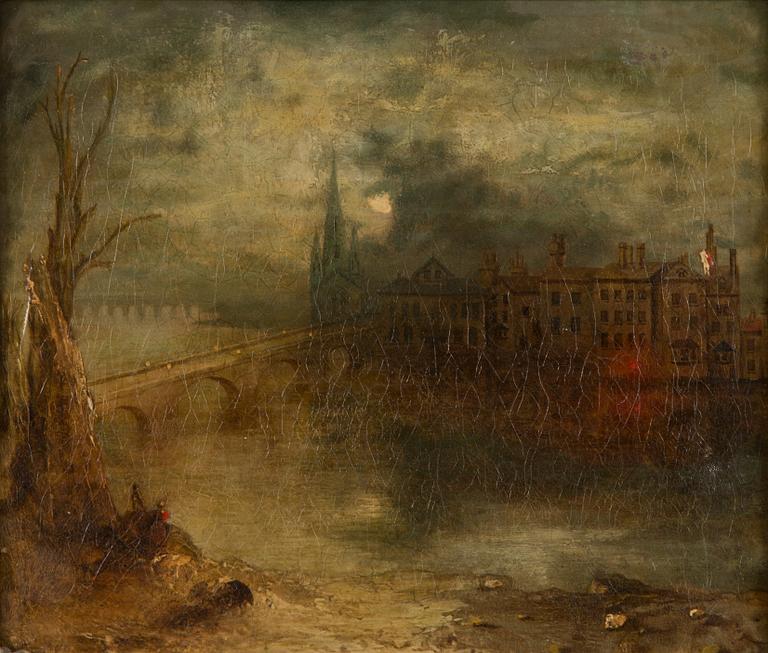 Okänd konstnär, olja på duk, osignerad, efter William Turner, 1800-tal.