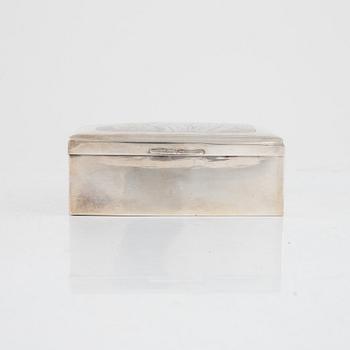 A Finnish Silver Tobacco Box, mark of Soumen Kultaseppä Oy, Helsinki 1924.