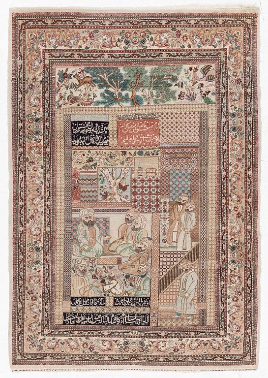 An orientalrug, a. 164 x 117 cm.