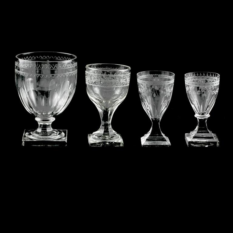 GLAS, 5+ 2+ 1 st, omkring år 1900.