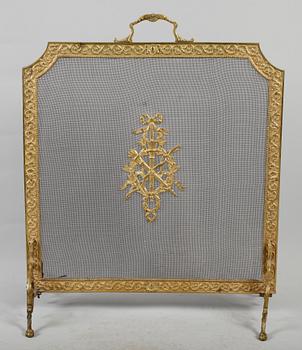 BRASSKÄRM, gustaviansk stil, 1900-tal.