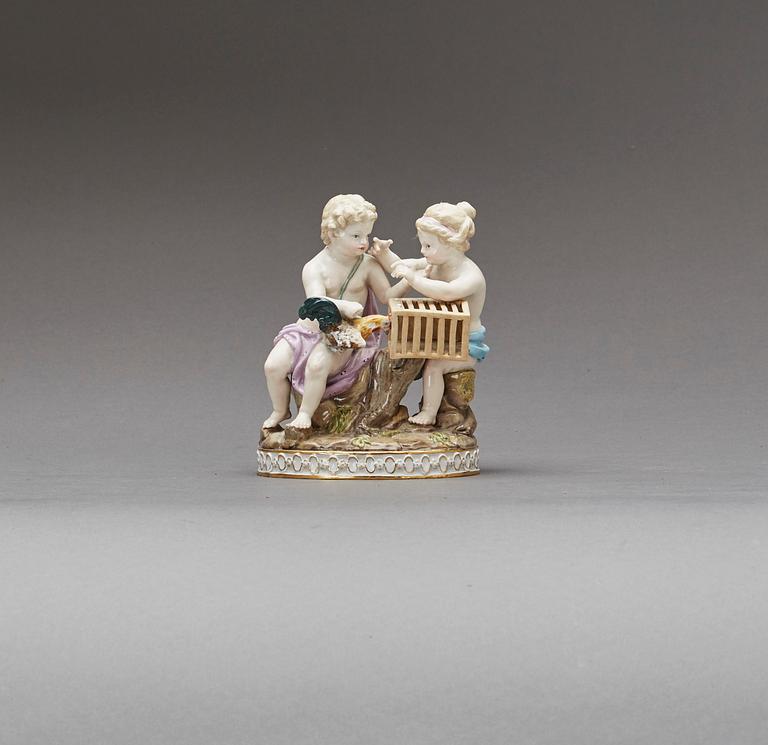 FIGURIN, Meissen, tidigt 1900-tal, porslin.