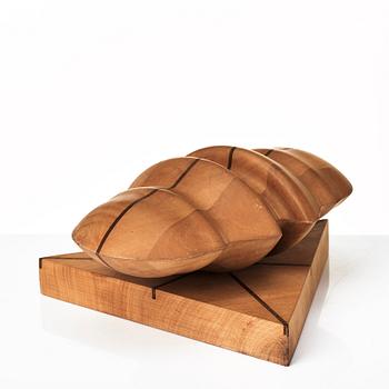 Sivert Lindblom, Sculpture, wood, two pieces.