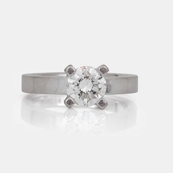 743. A circa 1.63 ct brilliant-cut diamond ring. Quality circa F/VVS.