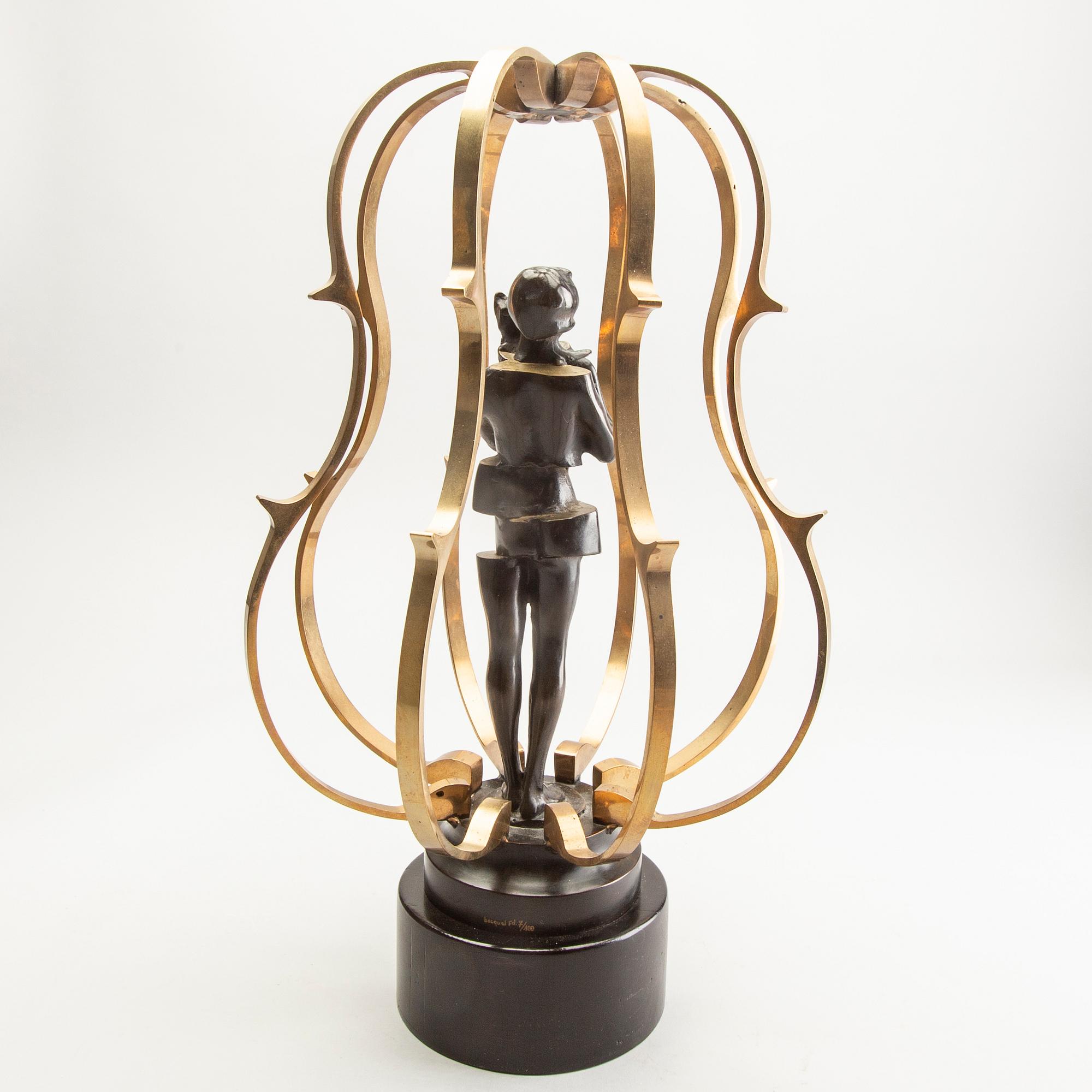 Fernandez Arman, a bronze sculpture signed and numbered 7/100.