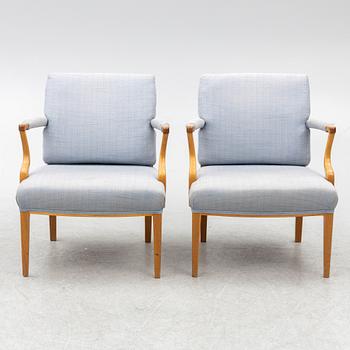 Josef Frank, armchairs, a pair, model 969, Svenskt Tenn.