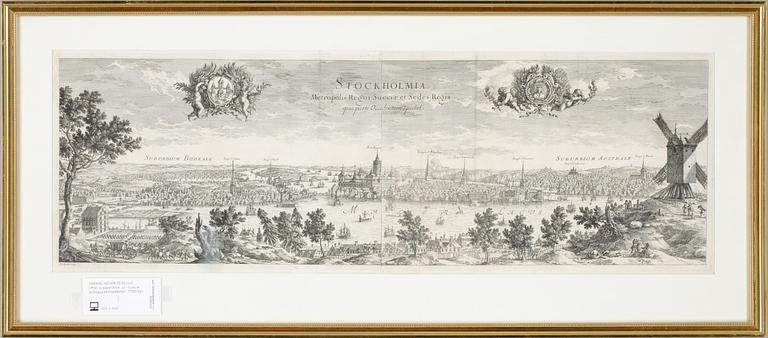 ADAM PERELLE, efter, kopparstick, ur "Suecia Antiqua et Hodierna", 1700-tal.