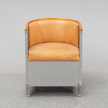 Mats Theselius, "Aluminium", fåtölj, Källemo, Värnamo. Formgiven 1990.