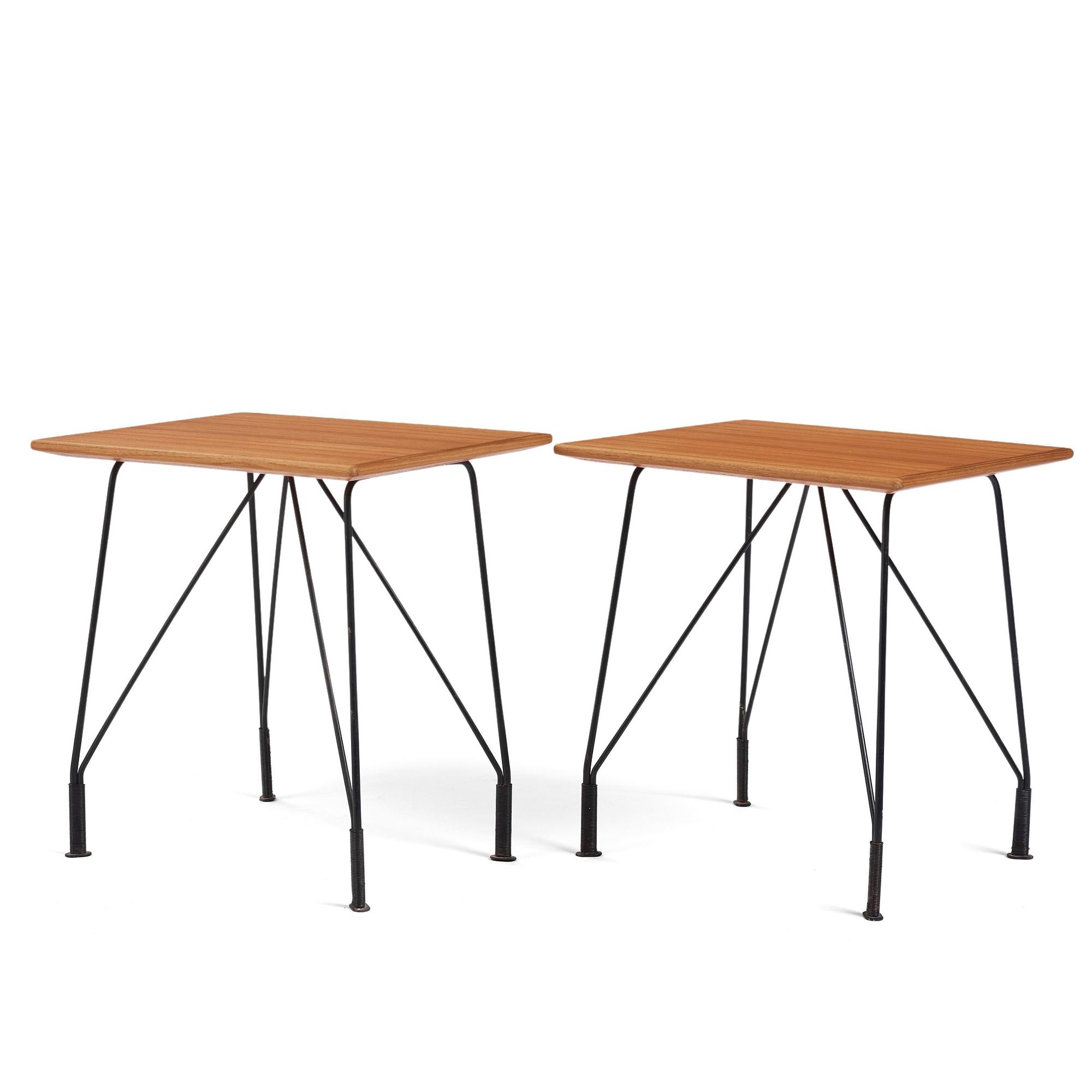 Hans-Agne Jakobsson, a pair of side tables, model "S 608", Hans-Agne Jakobsson AB Åhus/Markaryd, 1950s.