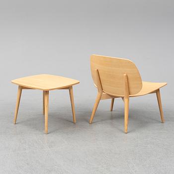 JONAS LINDVALL, stol samt bord, "Papa", Scandiform, 2000-tal.