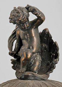 URNOR, ett par, mässing, 1800/1900-tal.