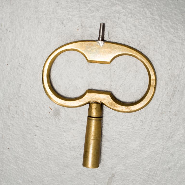 VÄGGPENDYL, gustaviansk, av Jacob Kock i Stockholm, verksam 1763-1803.