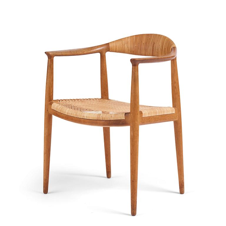 Hans J. Wegner, karmstol, "The Chair" modell "JH 501", Johannes Hansen, Danmark 1950-60-tal.