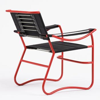 Sven Markelius, a rare armchair, AB Stockholms Nya Järnsängsfabrik, ca 1930.