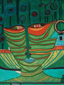 Friedensreich Hundertwasser, "Look at it on a rainy day (The Regentag portfolio)".