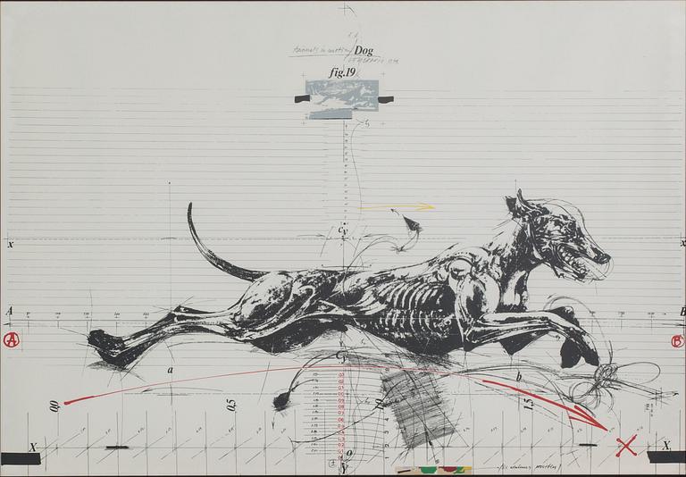VLADIMIR VELICKOVIC, färglitografi, signerad o daterad, 1979, E.A.