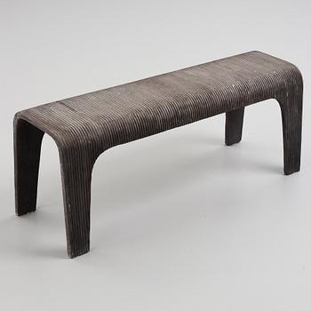 Stina Lindholm, 'Nona', concrete bench, Skulpturfabriken.