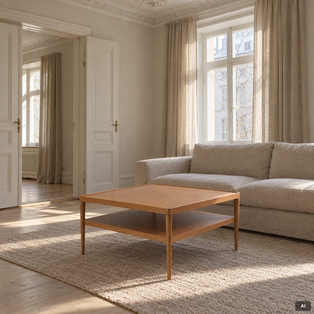 A coffee table, "Stockholm", IKEA.