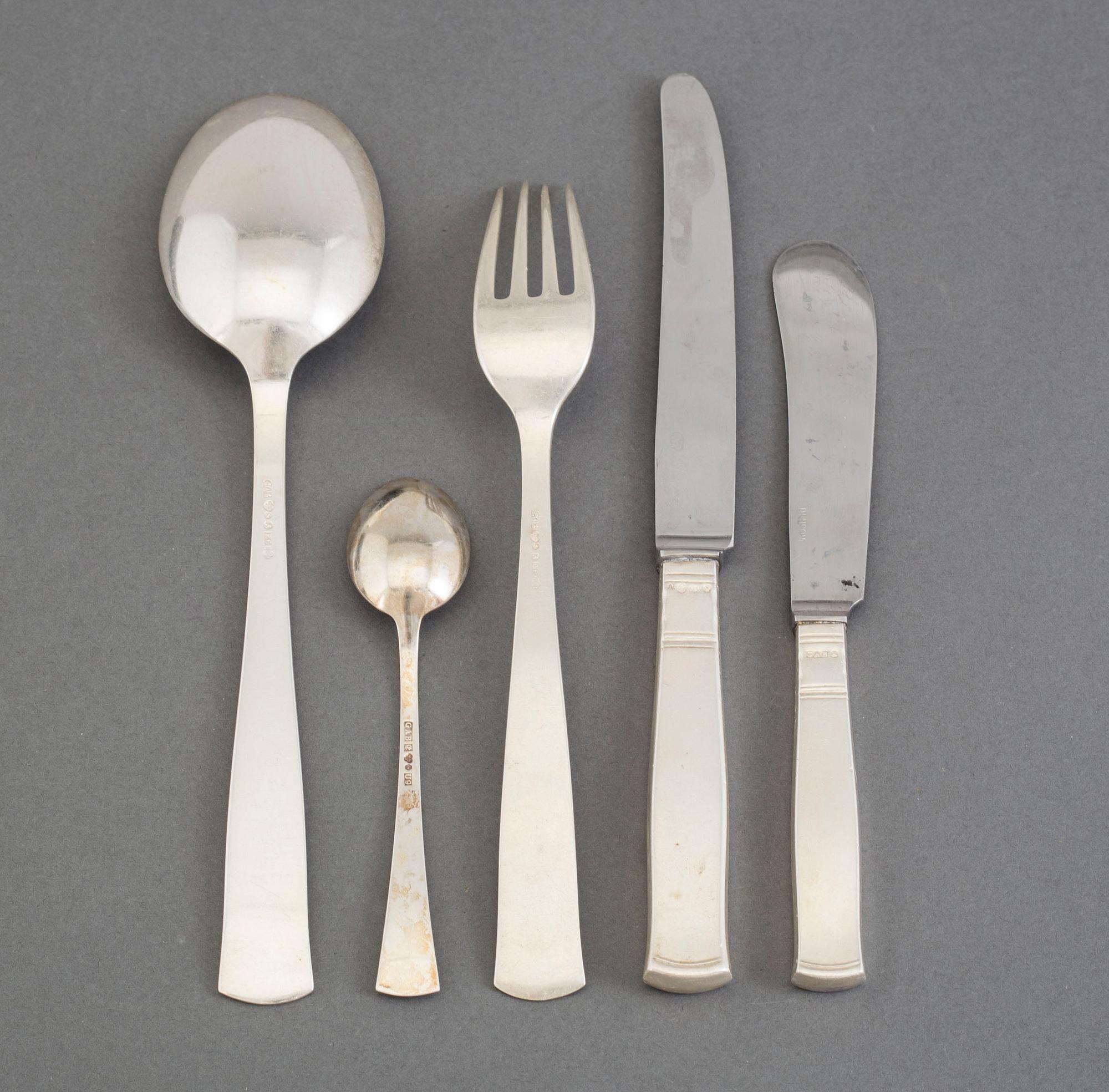 JACOB ÄNGMAN, 26 pieces of silver cutlery from GAB, Eskilstuna, 1950's.
