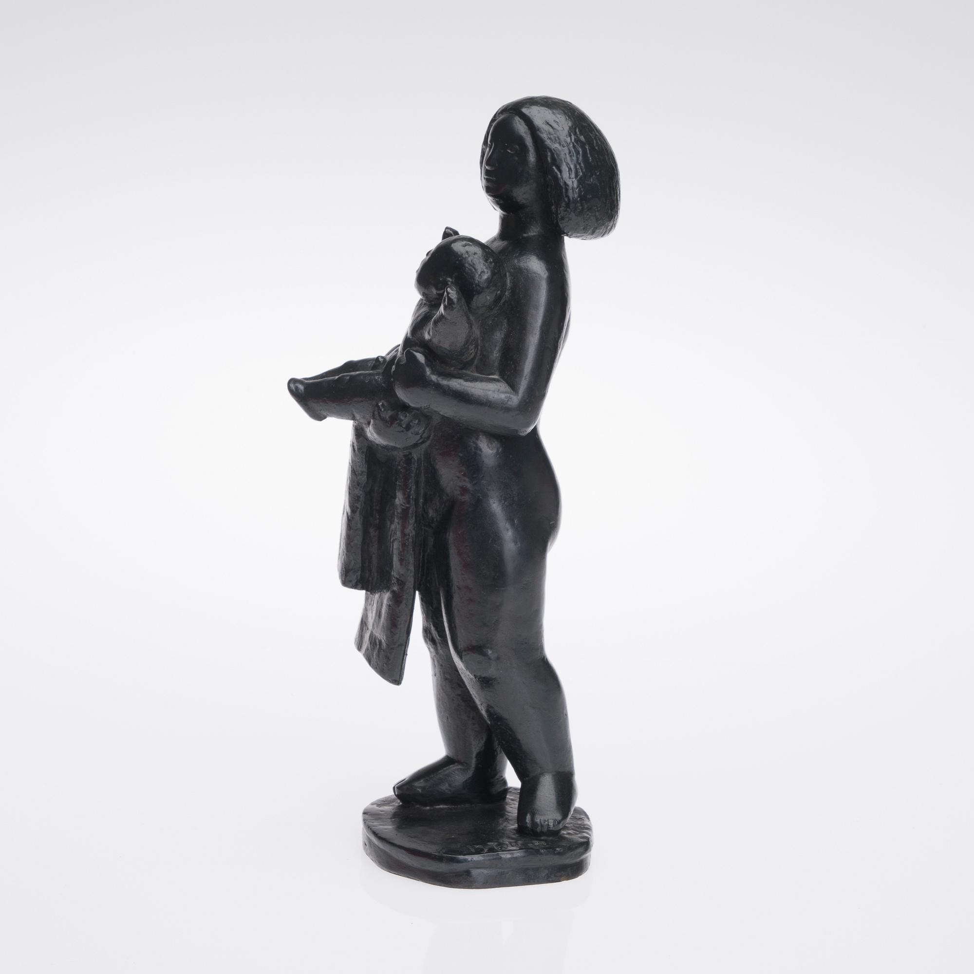 HEIKKI KONTTINEN, skulptur, brons, signerad, daterad 1974 och numrerad 7/10.