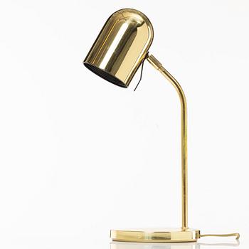 Hans-Agne Jakobsson/Hövik bordslampa mässing, 1900-talets andra hälft.