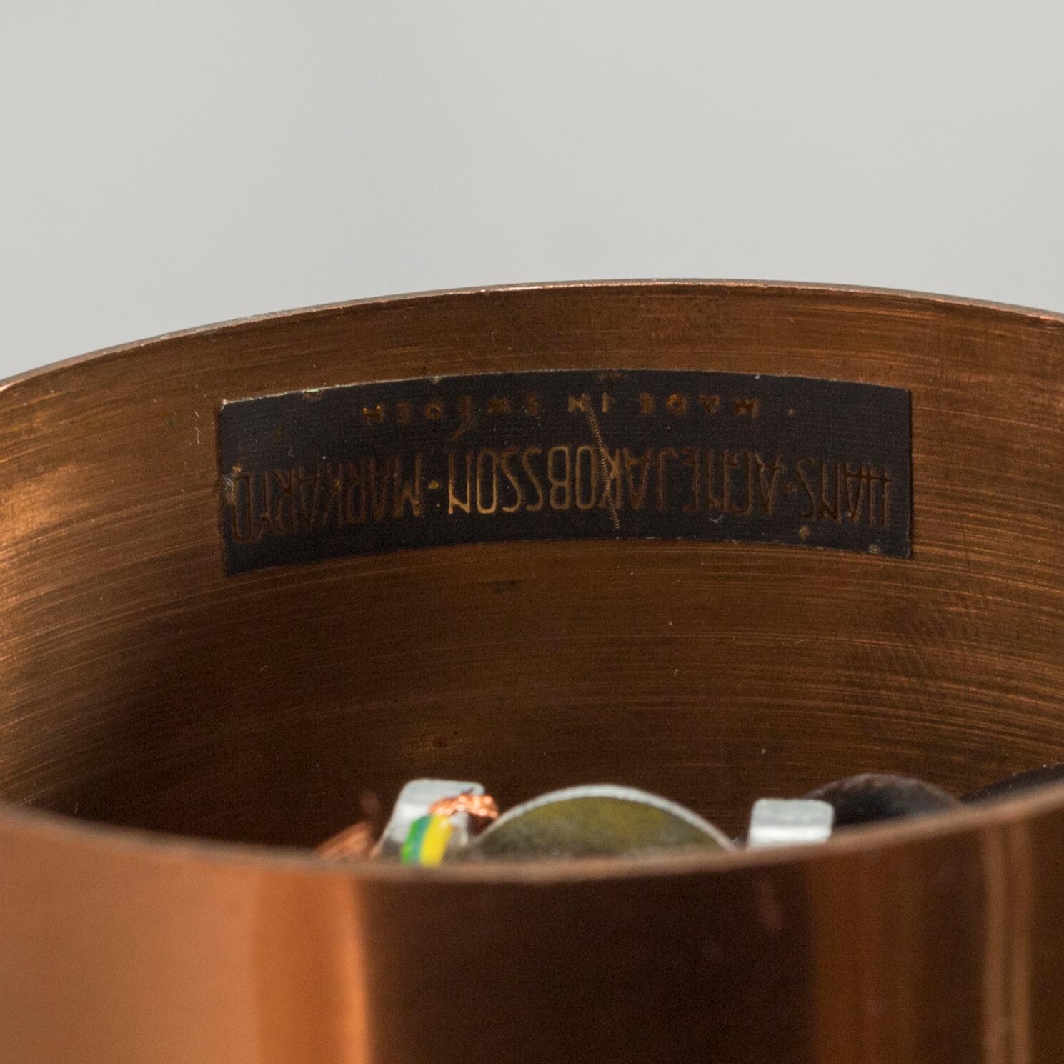 Pendant, copper, Hans Agne Jacobsson, sticker.