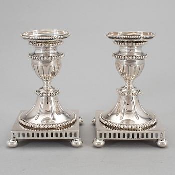 GAB, ljusstakar, ett par, silver, Stockholm, 1916.