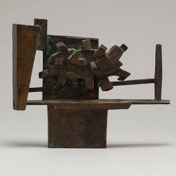 HILDING EKELUND, relief, bronze, signed.