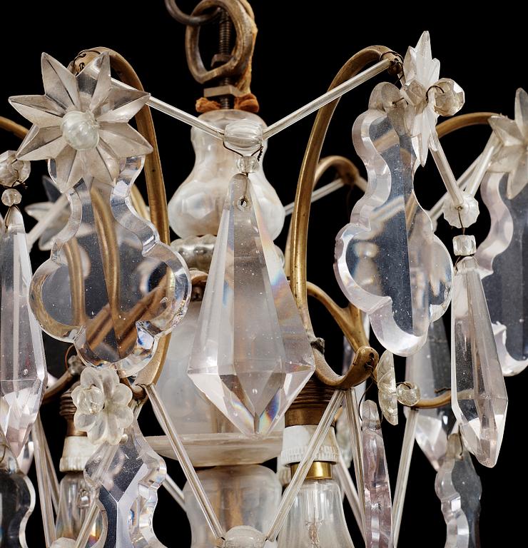 LJUSKRONA, barockstil, 1800/1900-tal. H 90.