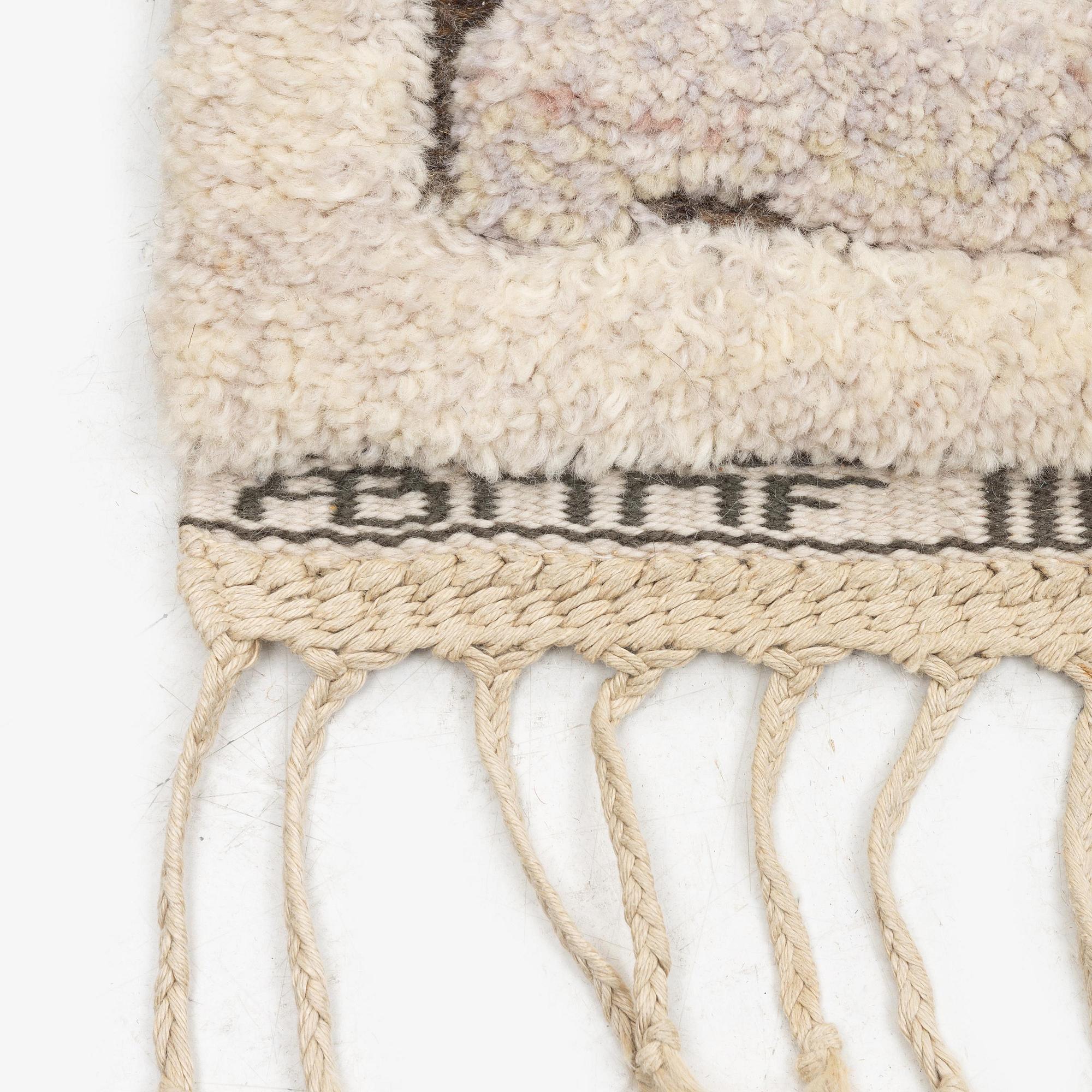 Märta Måås-Fjetterström, a carpet, 'Skvattram', knotted pile in relief, c. 270 x 164 cm, signed AB MMF.