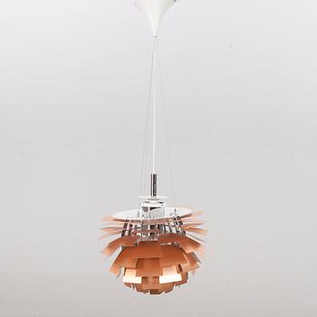 A Poul Henningsen copper ceiling lamp 'PH-Kotte /PH Artichoke 48' for Louis Poulsen, Denmark.