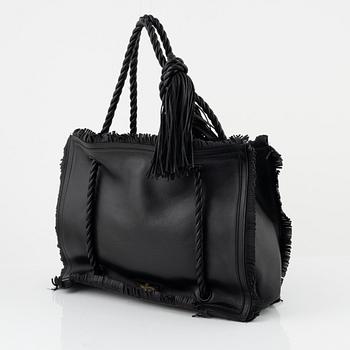 Valentino Garavani, "The Rope Large Fringe Leather Tote Bag".