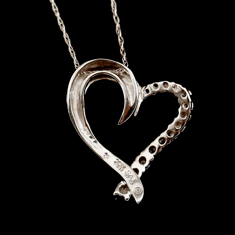 HÄNGE, 10 k guld, diamanter tot ca 0.25 ct.