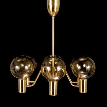 Hans-Agne Jakobsson, A 1960s/70s century ceiling lamp "Patricia" T 716 with 6 light sources, Markaryd, Sweden.