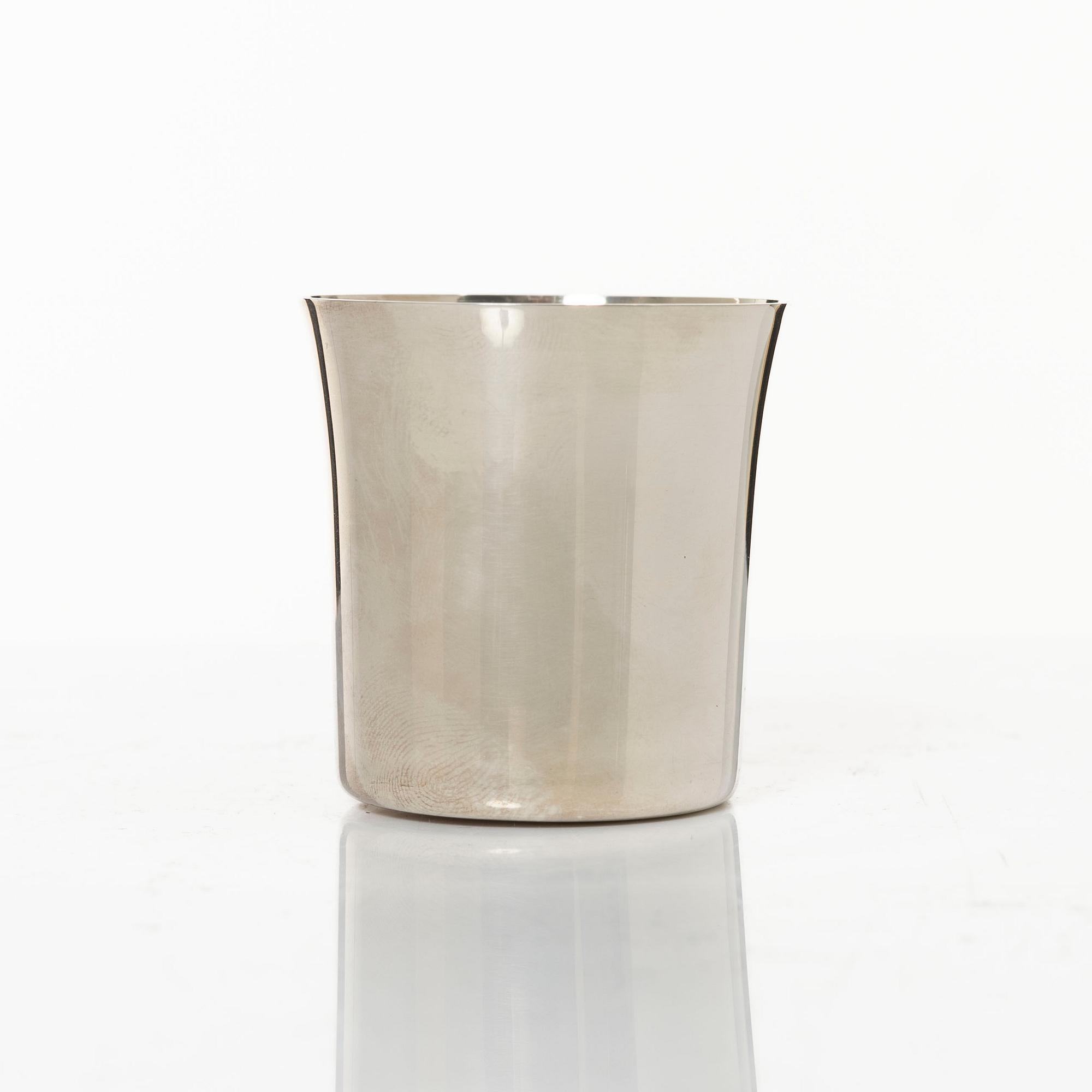 Guldsmedsaktiebolaget (GAB), a set of twelve silver beakers, Stockholm and Eskilstuna, some 1981.