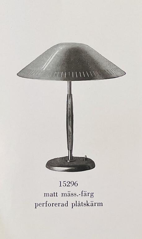 Harald Notini, bordslampa, modell "15296", Arvid Böhlmarks Lampfabrik, 1940-tal.