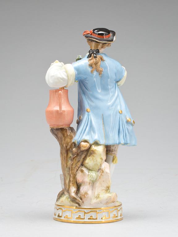 FIGURIN, porslin, Meissen, 1800-tal.