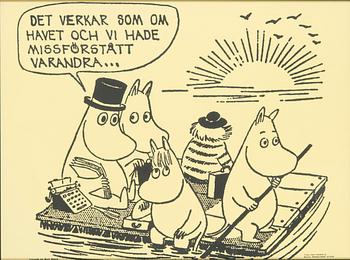 Tove Jansson, poster, Bull's Presstjänst, Art Work Shop, 1960s.