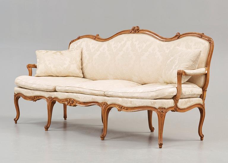 SOFFA. Tyskland, 1700-talets mitt. Rokoko.