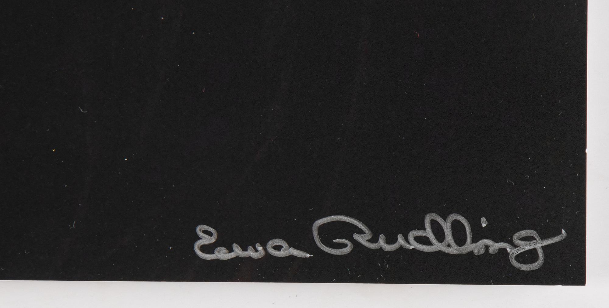 Ewa Rudling, färgfotografi föreställande Nico, signerat.