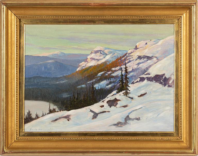 Carl Brandt, olja på duk, signerad och daterad 1920.