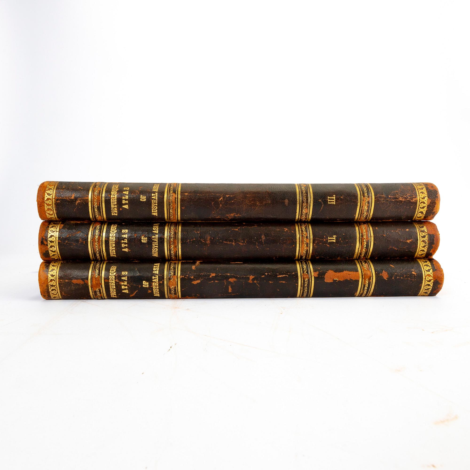 Andrew Garran 'Picturesque atlas of Australasia', 1st edition, 3 volume set, Sidney 1886-88.