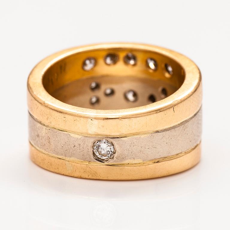 SORMUS, 18K kultaa, briljantti- ja princesshiotut timantit n. 1.67 ct yht. Tmi Kultajussi, Helsinki 2004.