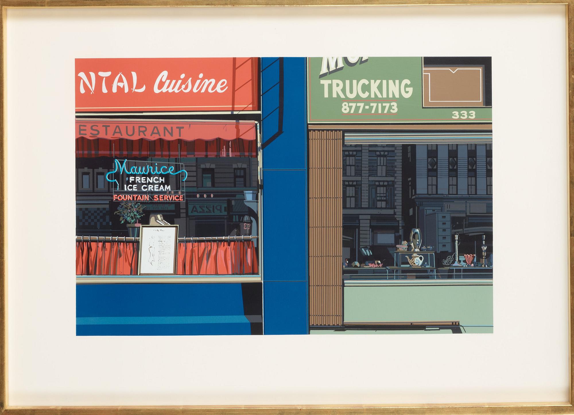 Richard Estes, "Urban landscapes".