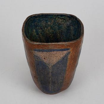 Dagmar Norell, a signed earthenware vase.