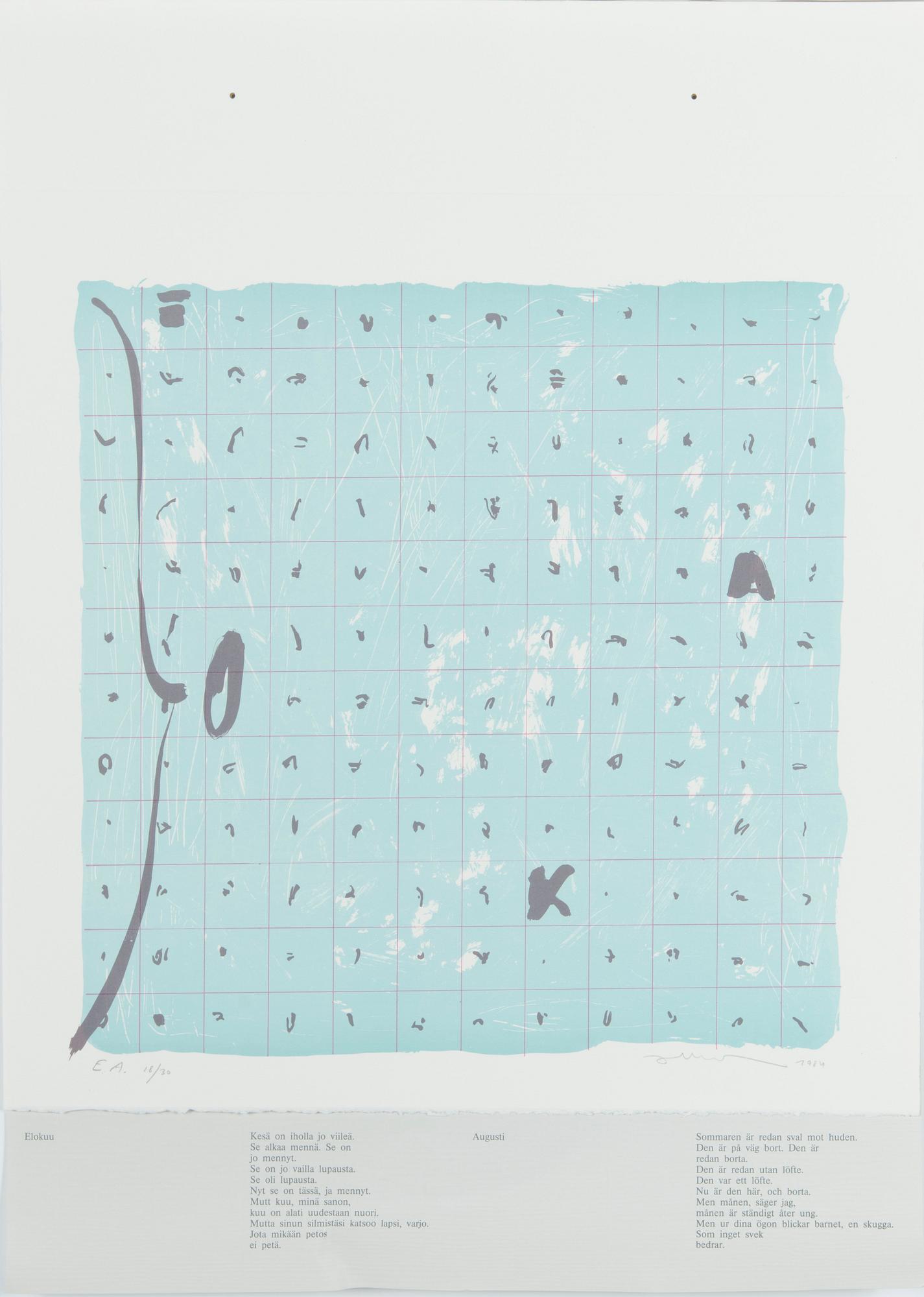 Grafikportfölj, 12 st, "Ljusets år".