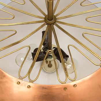 Lisa Johansson-Pape, taklampa, beställningsarbete, Stockmann Orno. Tillverkad 1948-1950.